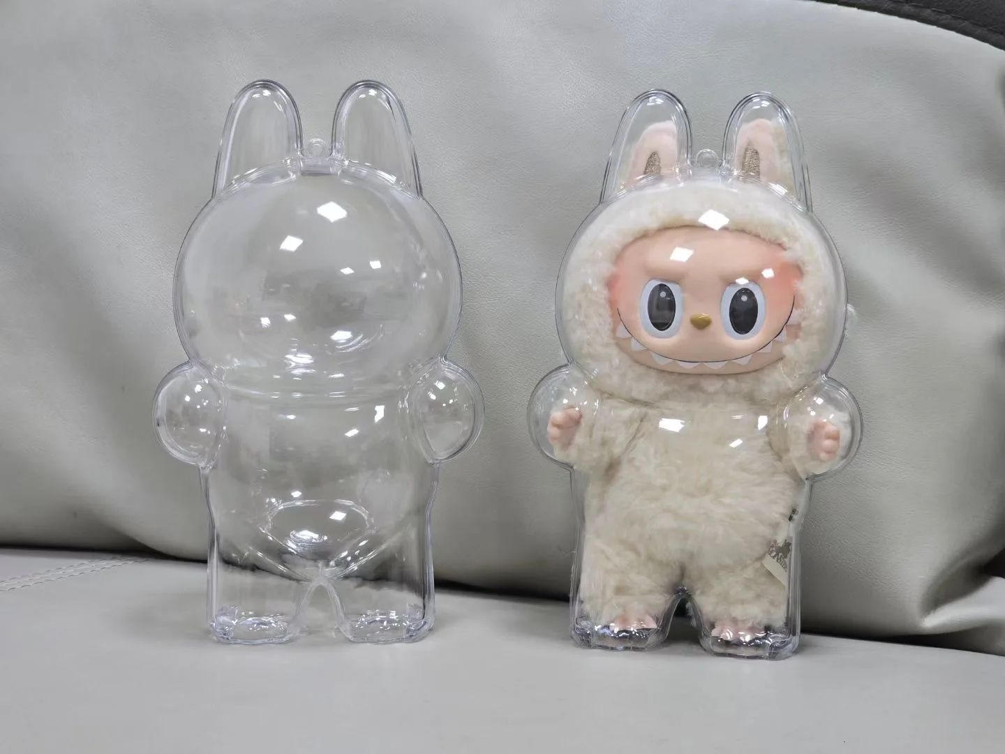 skyddsväska för samlarfigur – sittande modell, transparent
