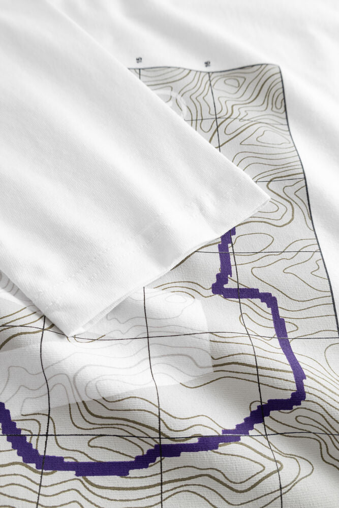 WWLiam Map Long Sleeve T Shirt White