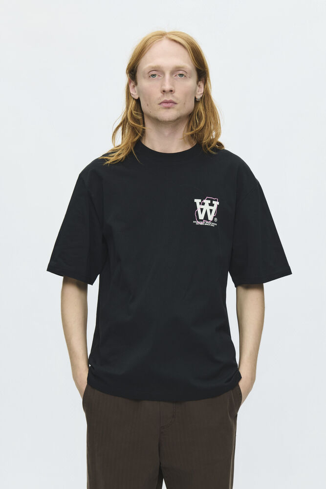 WWLiam Map T Shirt Black
