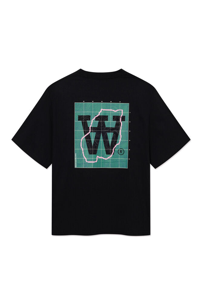 WWLiam Map T Shirt Black