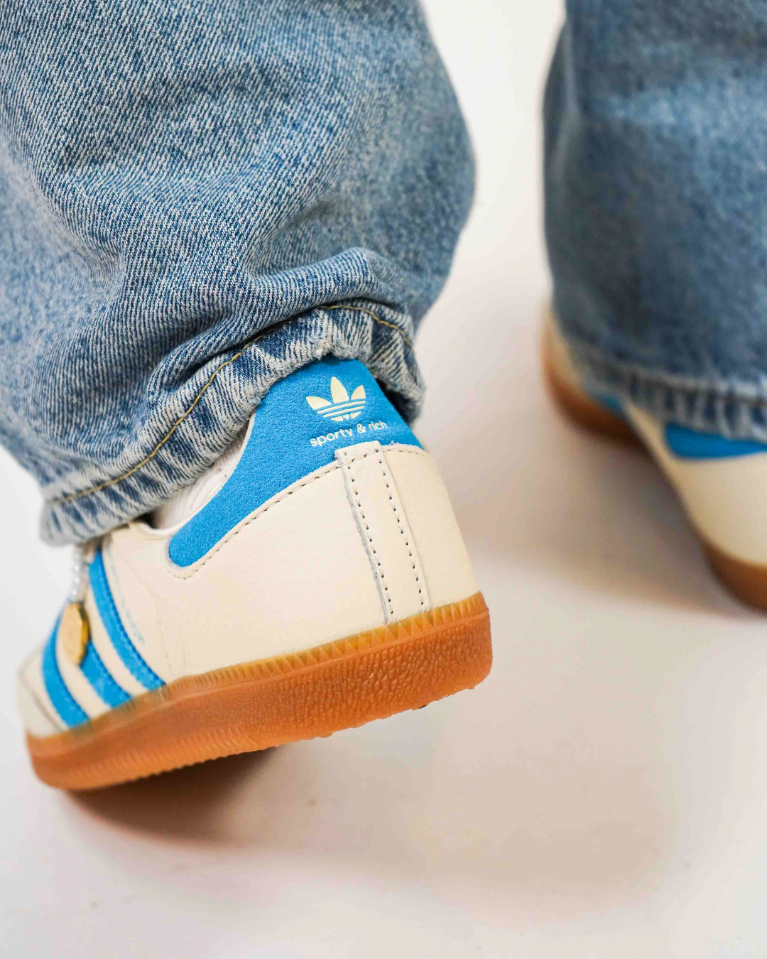 Adidas Samba x Sporty & Rich Cream Blue