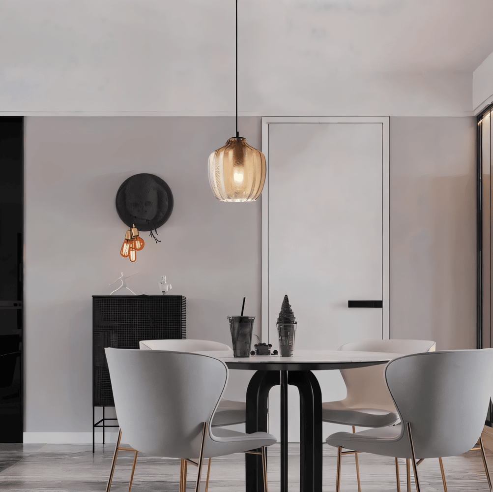Vintara – Pendellampa i Glas med Zigzag-Design