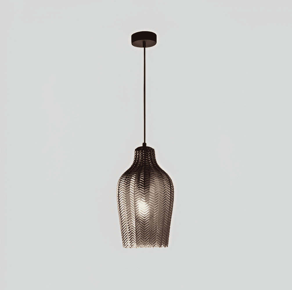 Vintara – Pendellampa i Glas med Zigzag-Design