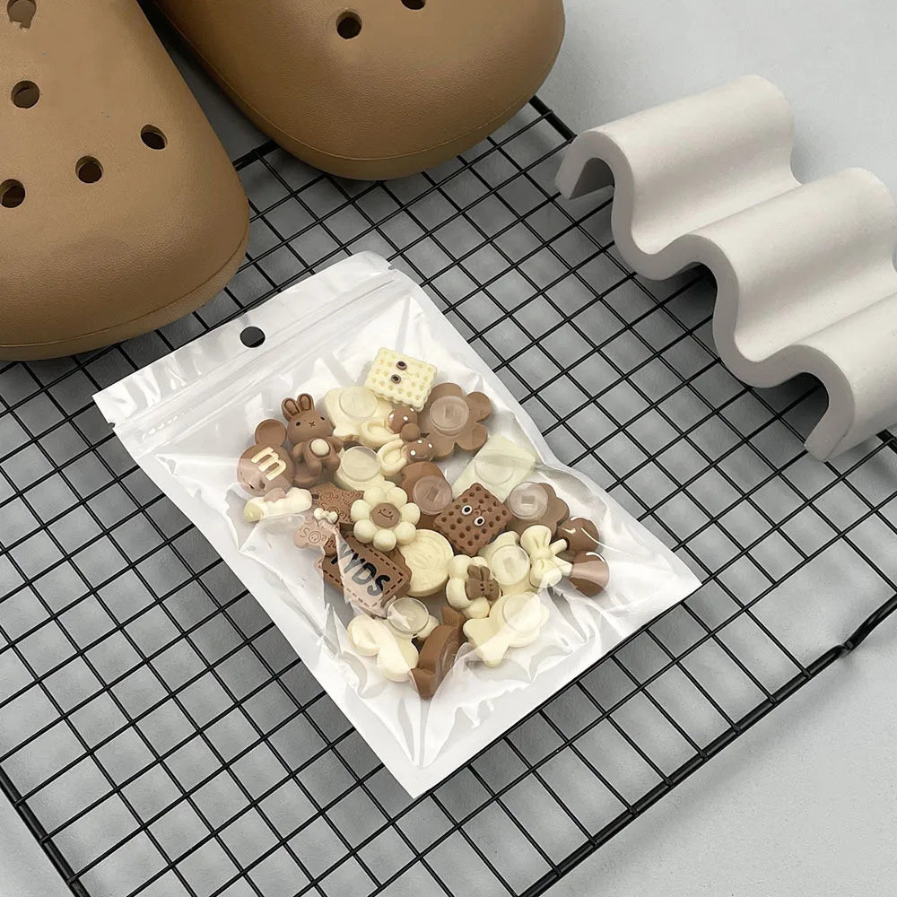 YYDS Brown Theme Series – Shoe Decorations for Open Toe Shoes