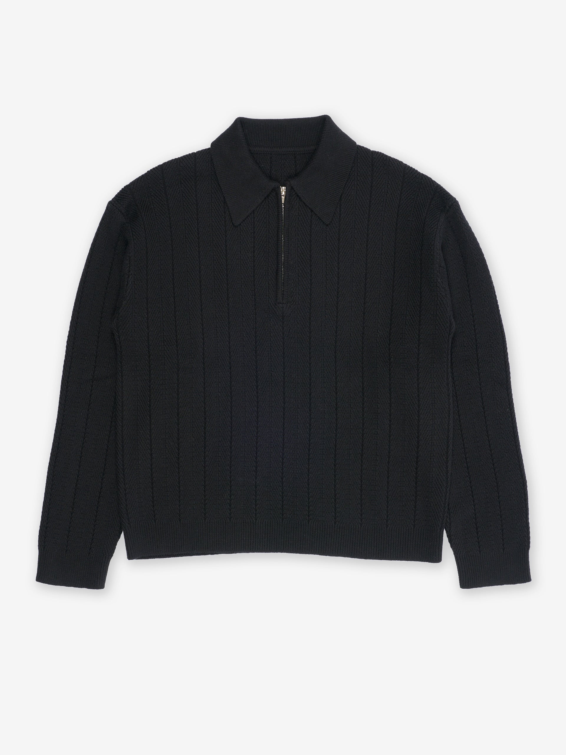 Scent Knit Polo Black