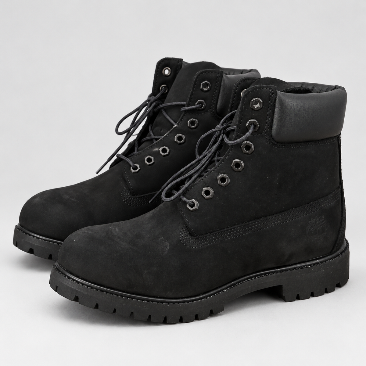 Timberland Premium svart, snett framifrån