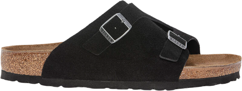 Birkenstock Zürich Suede Leather Black Smal