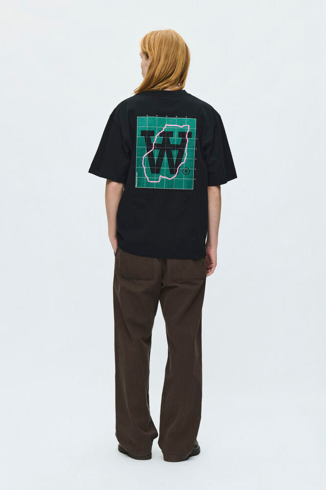WWLiam Map T Shirt Black