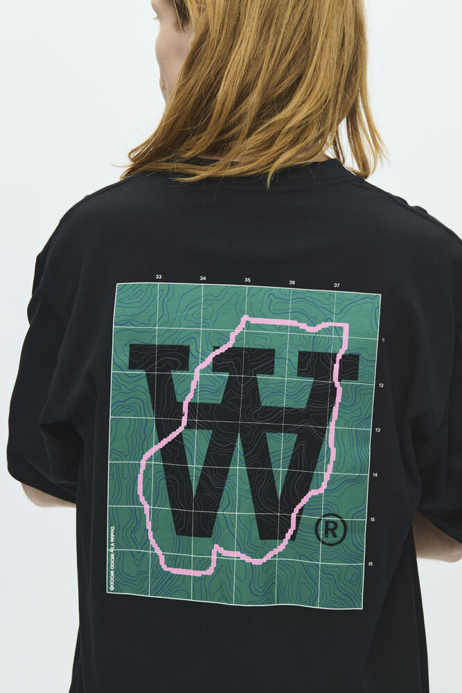 WWLiam Map T Shirt Black
