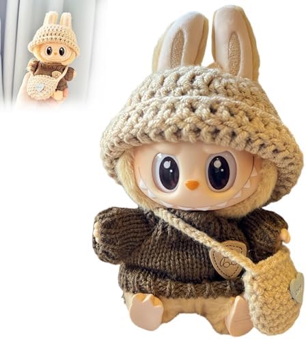 2025 New Clothes for Labubu Outfit, Fashion Labubu Clothes Set for 17cm Labubu, Cute Exquisite Accessories for Labubu Collection (Style-12)