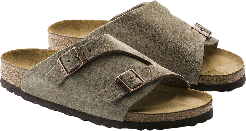 Birkenstock Zürich Suede Leather Taupe Smal
