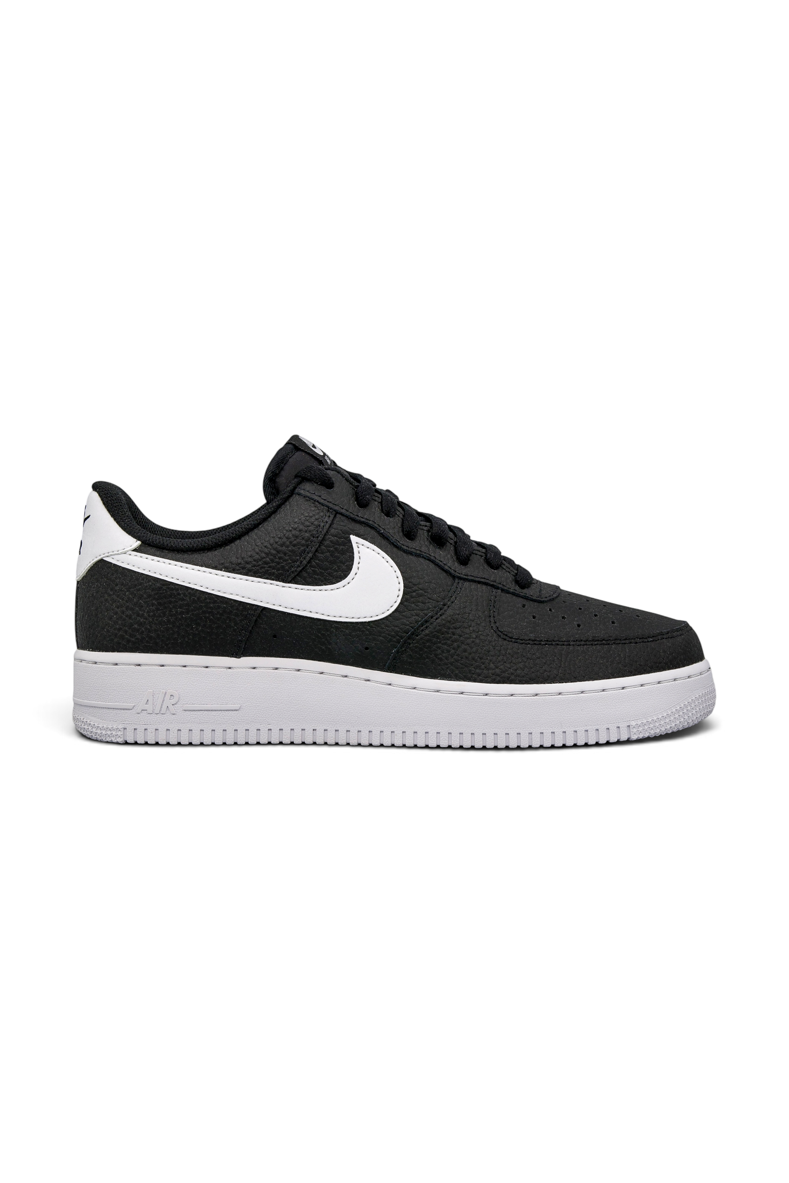 Nike Air Force 1 Low '07 Black White Pebbled Leather