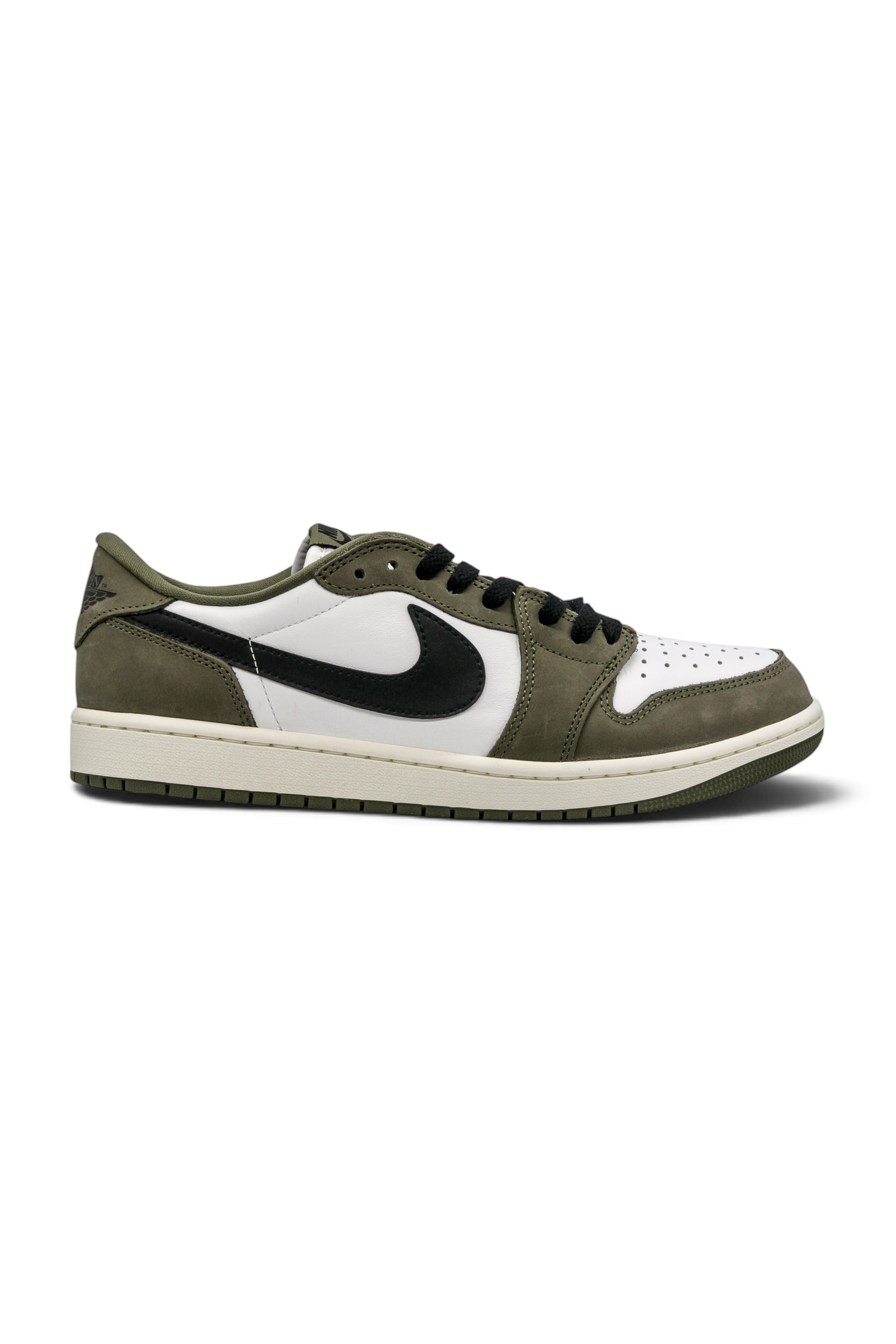 Jordan 1 Retro Low Medium Olive Summit White Sail Black