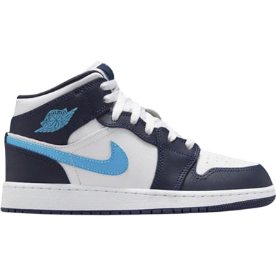 Jordan 1 Mid Obsidian Dark Powder Blue