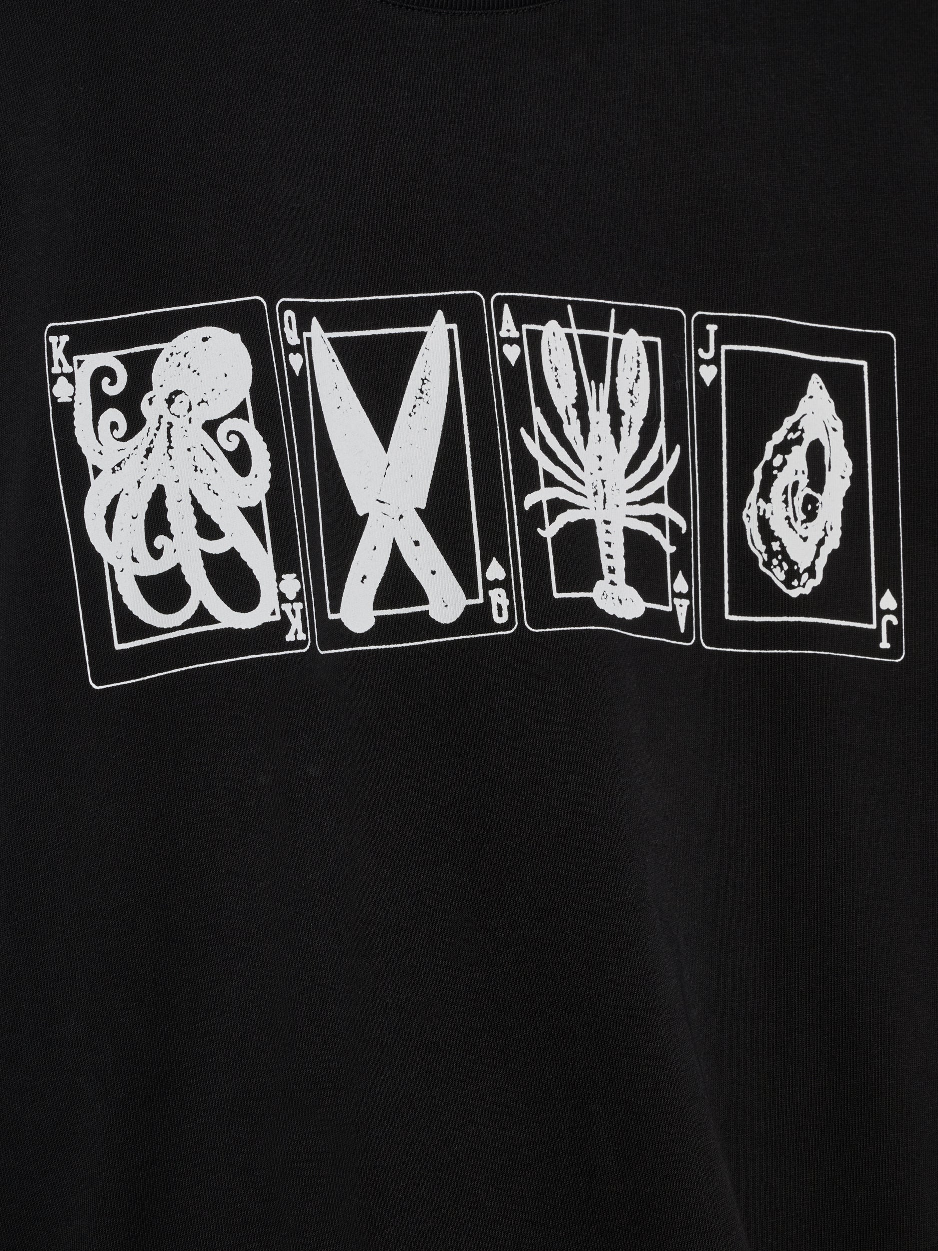 Broke Poker Hands Tee Black