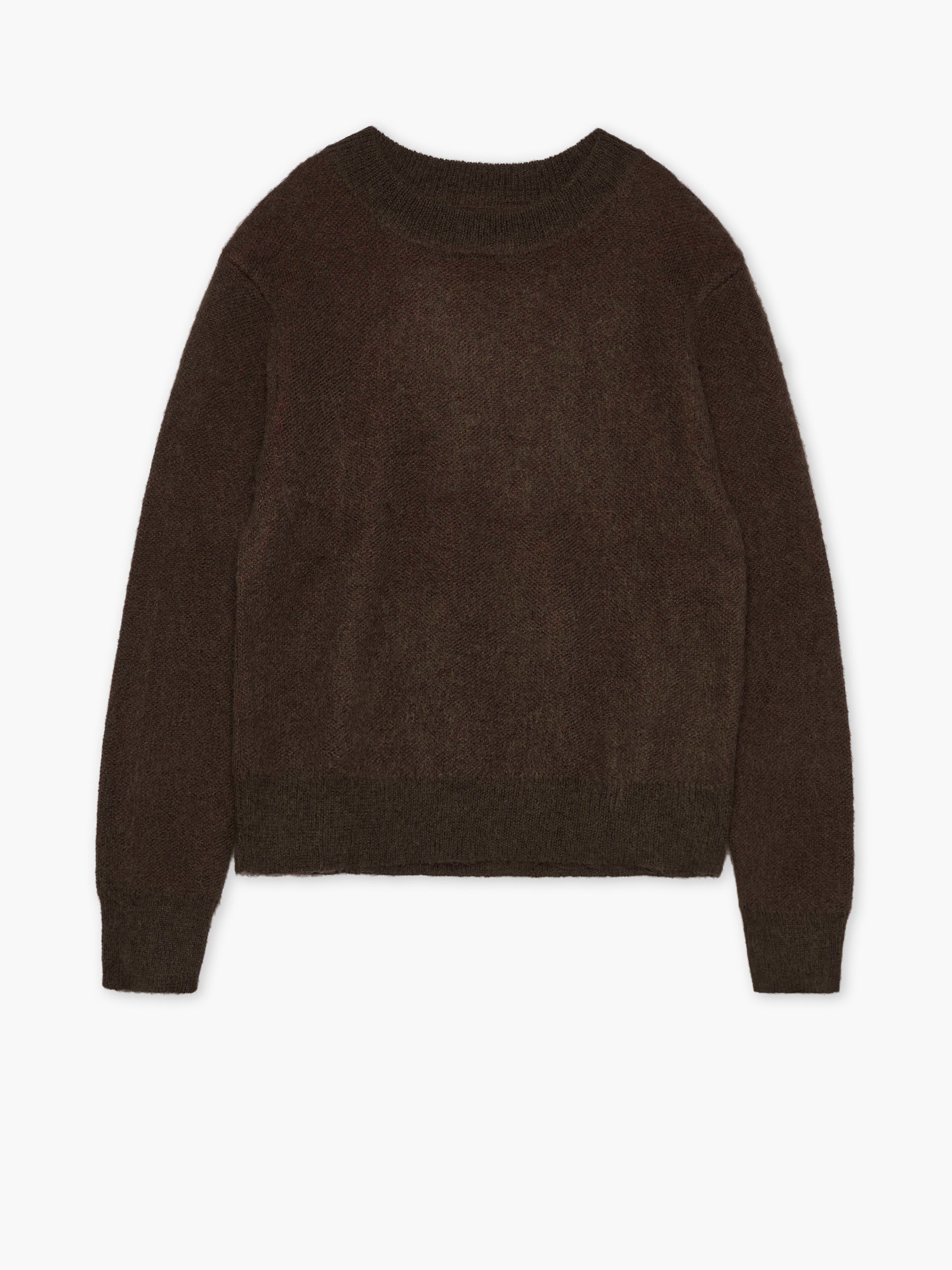 Century Rose Knit Sweater Brown Red