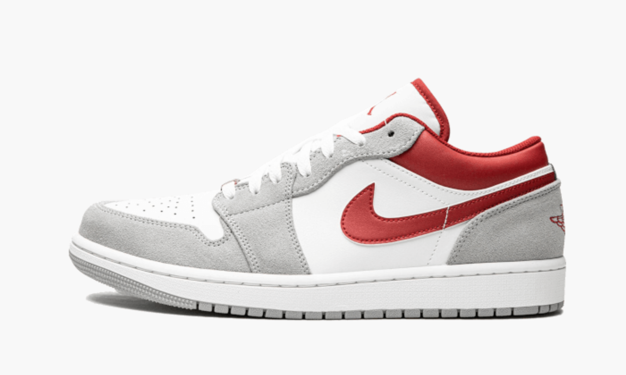 Air Jordan 1 Low Light Smoke Grey Gym Red
