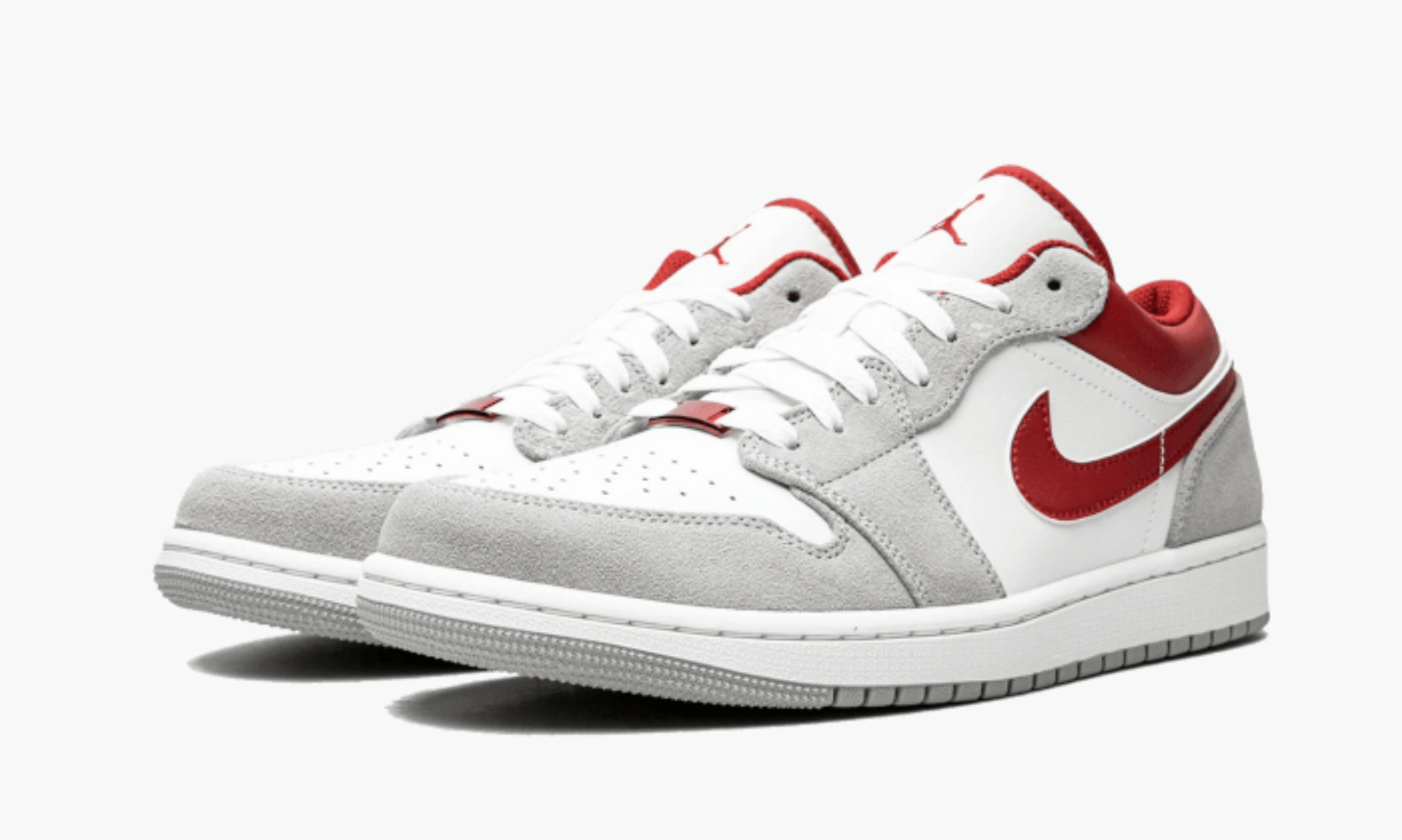 Air Jordan 1 Low Light Smoke Grey Gym Red