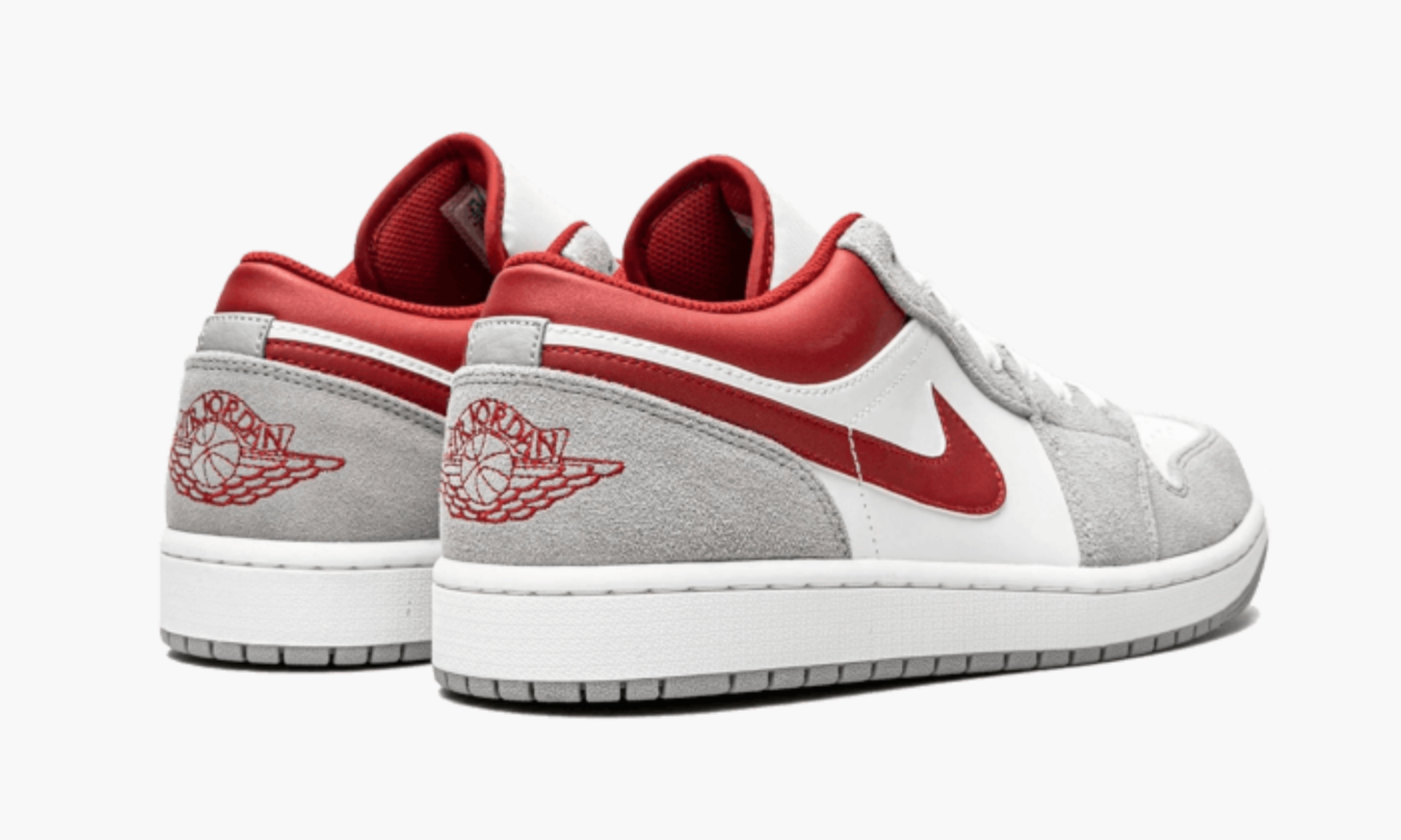 Air Jordan 1 Low Light Smoke Grey Gym Red