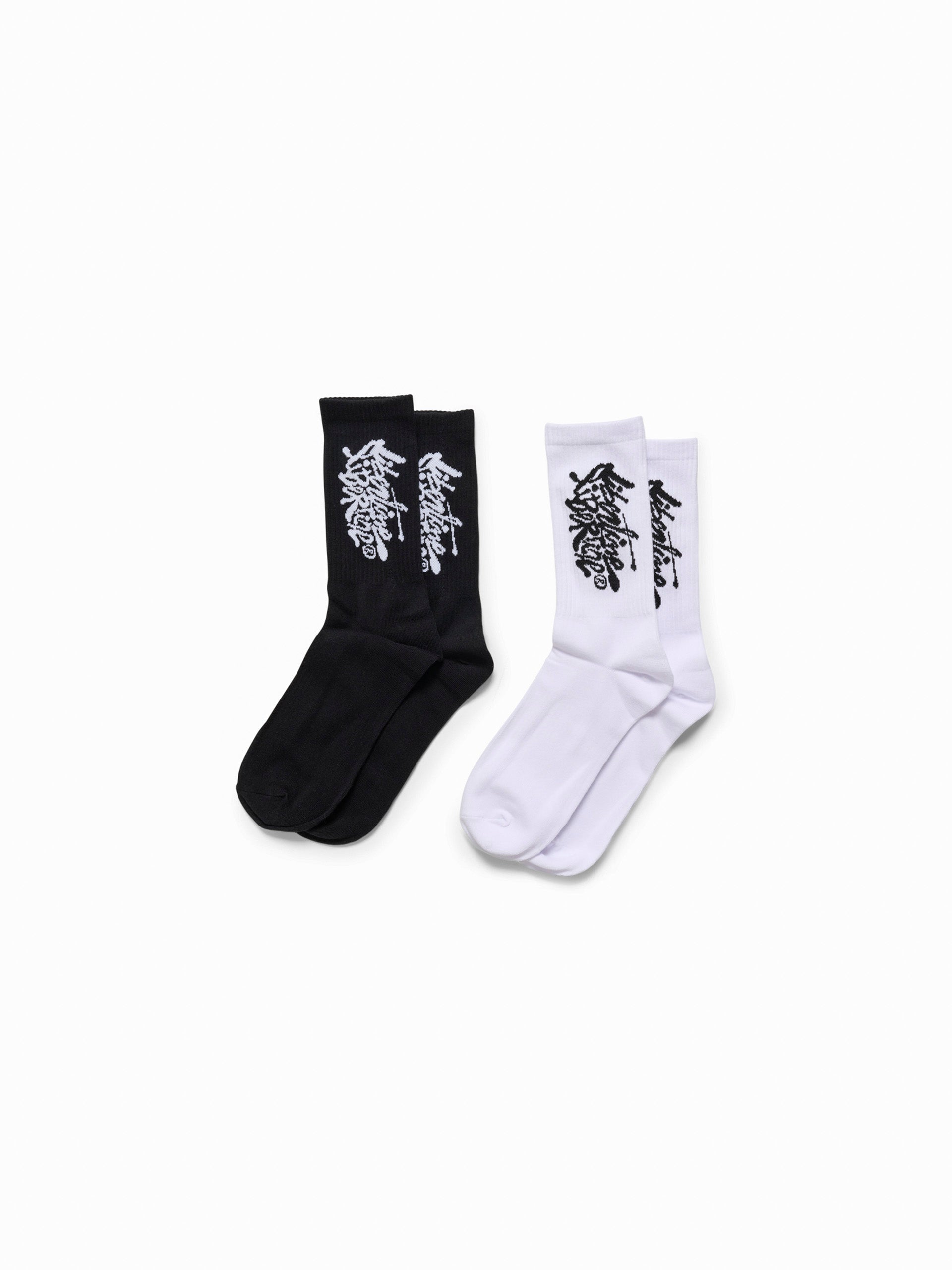Era Logo Socks Black White