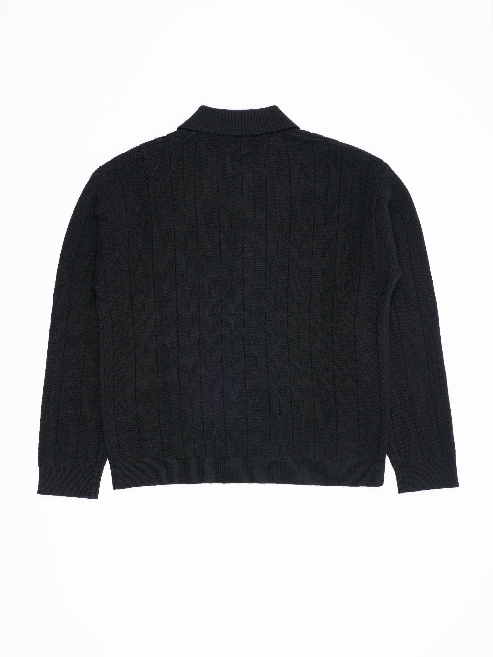 Scent Knit Polo Black