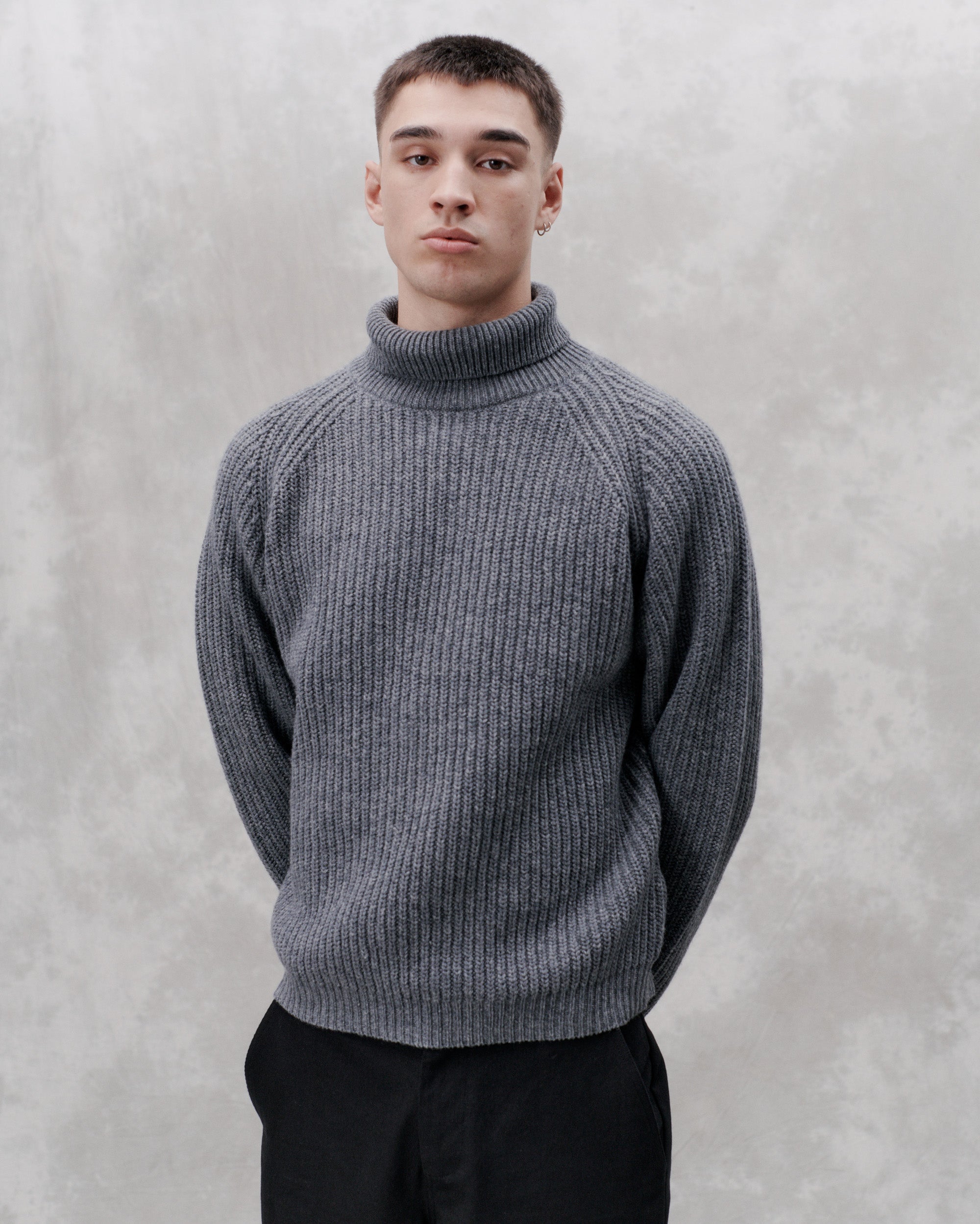 Session Turtleneck Grey Melange