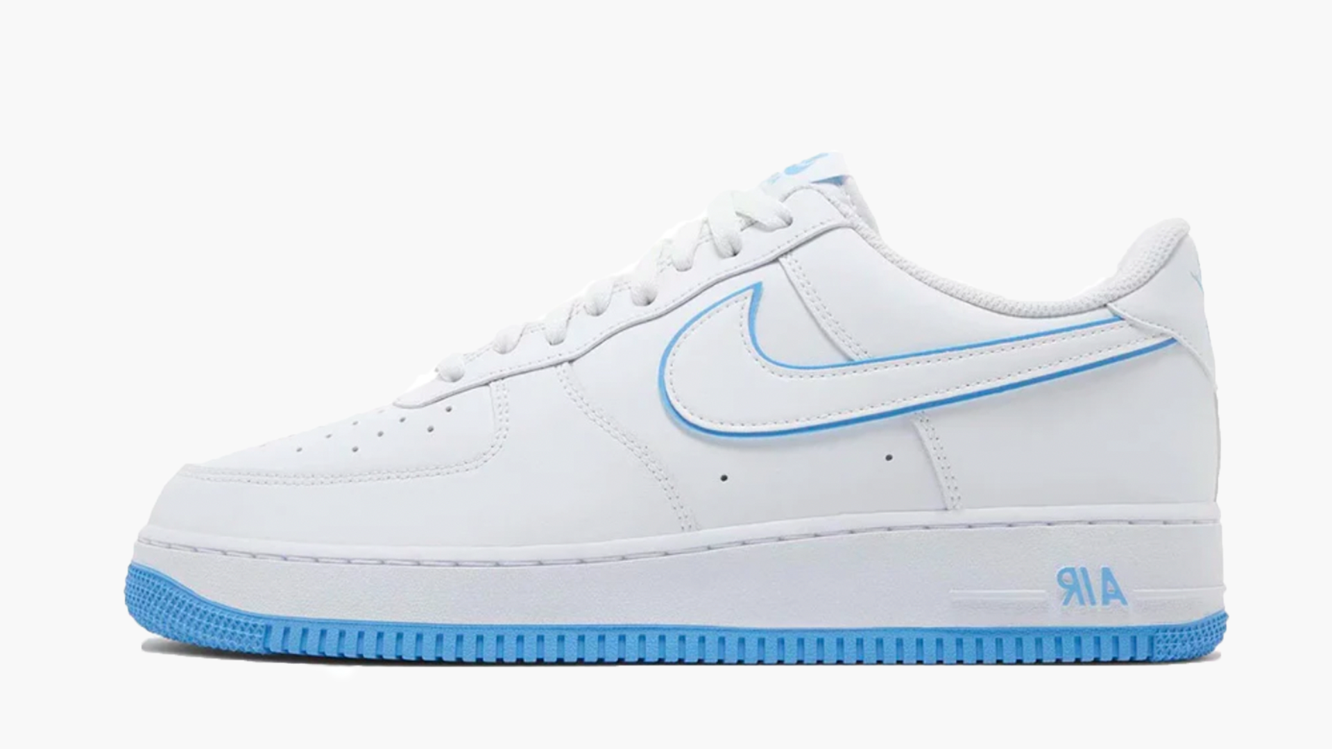 Nike Air Force 1 White University Blue Sole