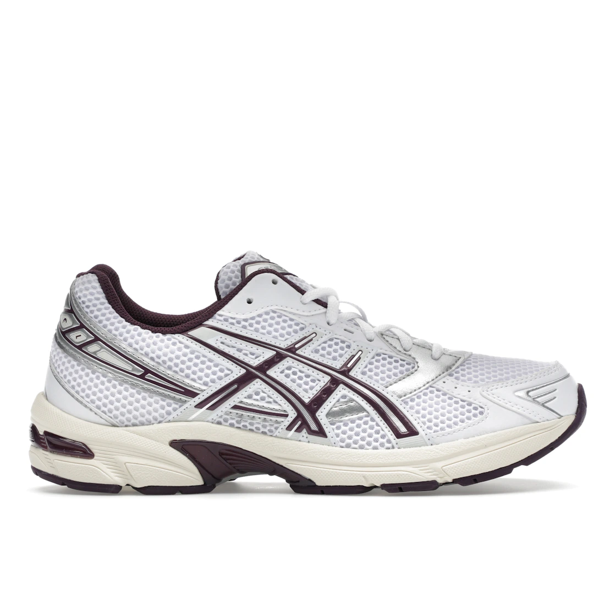 ASICS Gel-1130 White Deep Plommon