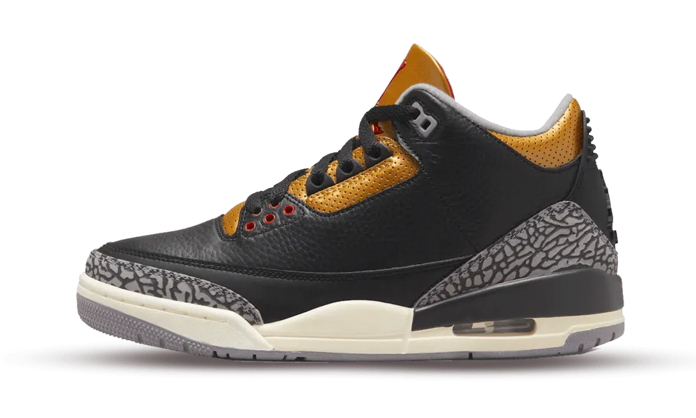 Air jordan 3”Black Cement Gold”