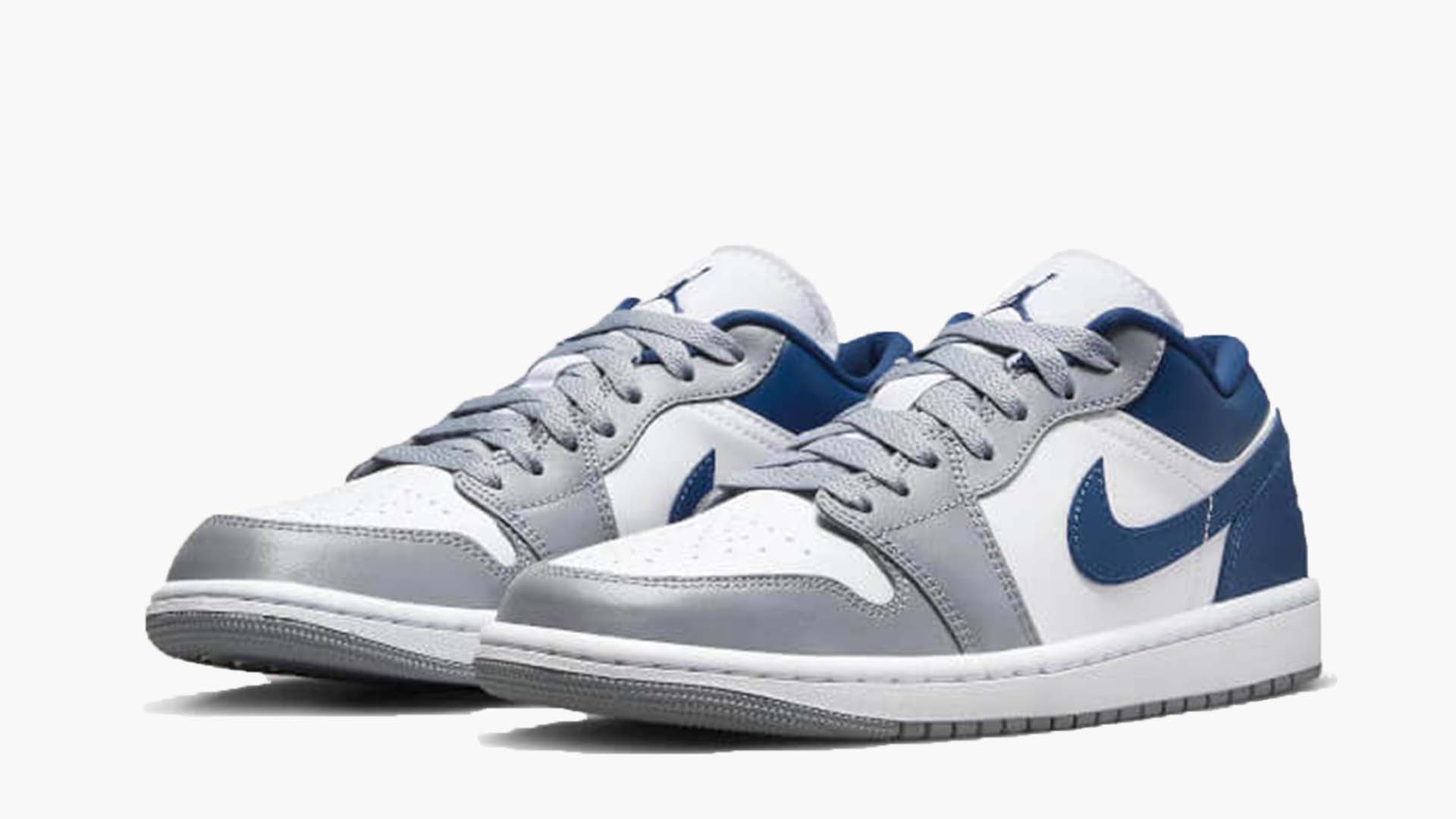 Air Jordan 1 Low White Grey Blue