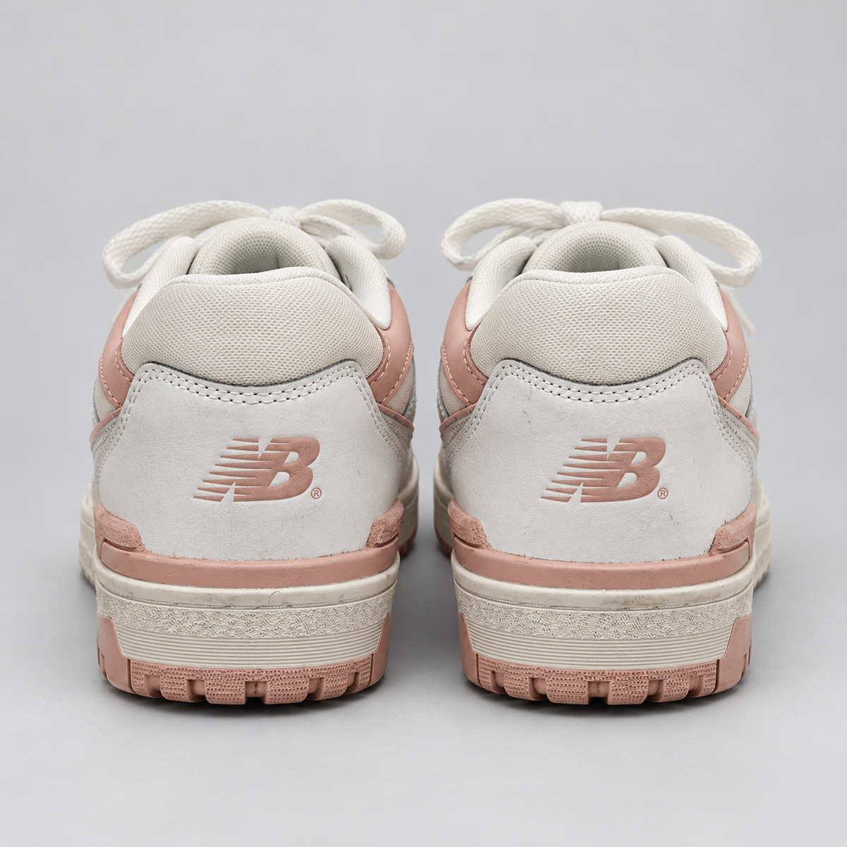 New Balance 550 vit och rosa, hälvy